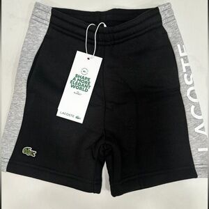 Lacoste Charcoal and Black Apparel shorts